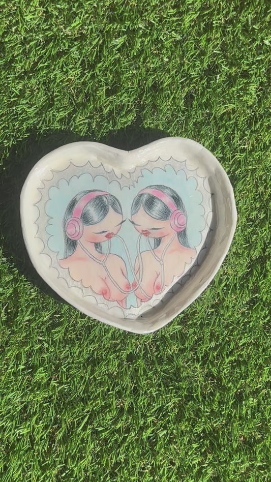"The art of vulnerability" trinket tray